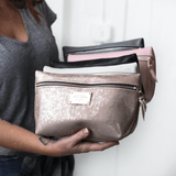 Pebbled Leather Cosmetic Bag All for American from Lifetime Leather Co.