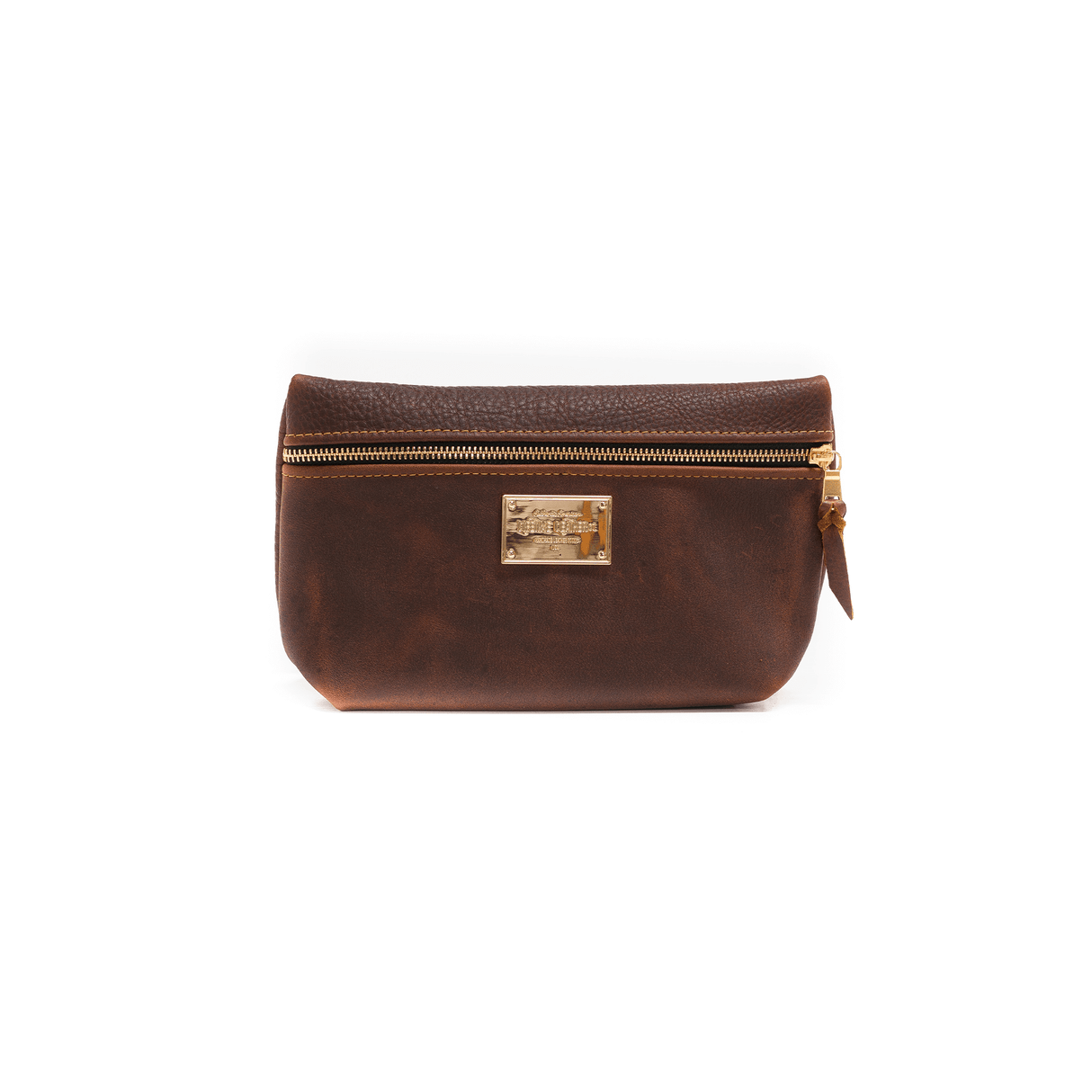 Pebbled Leather Cosmetic Bag All for American from Lifetime Leather Co.