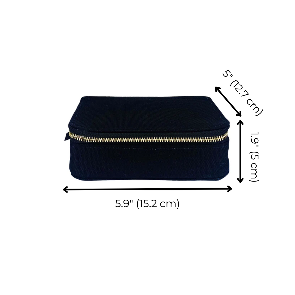 Cosmetics/Trinket Box, Black From Bag-all