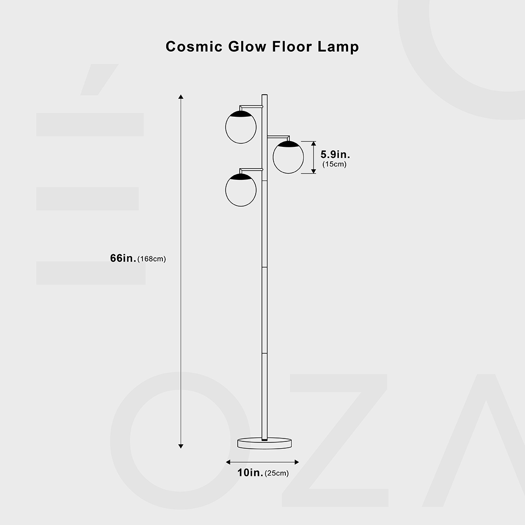 Cosmic Glow Floor Lamp From Ozarké