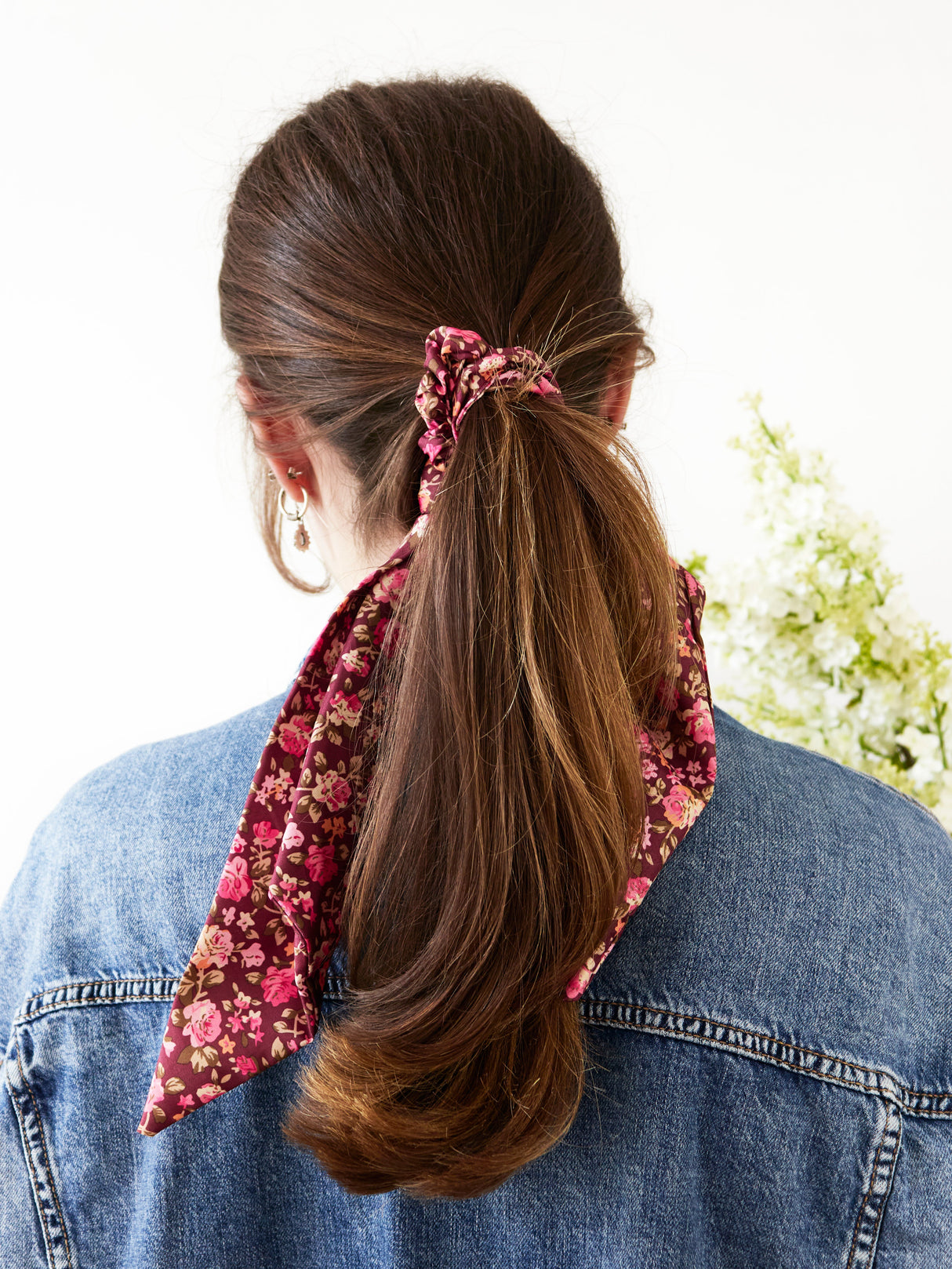 Cottage Rose Scarf Scrunchie from Ash & Rose