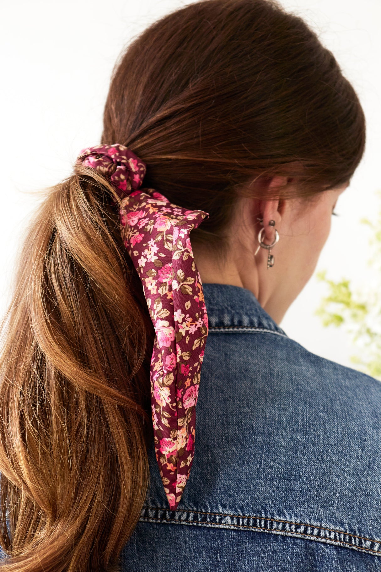 Cottage Rose Scarf Scrunchie from Ash & Rose