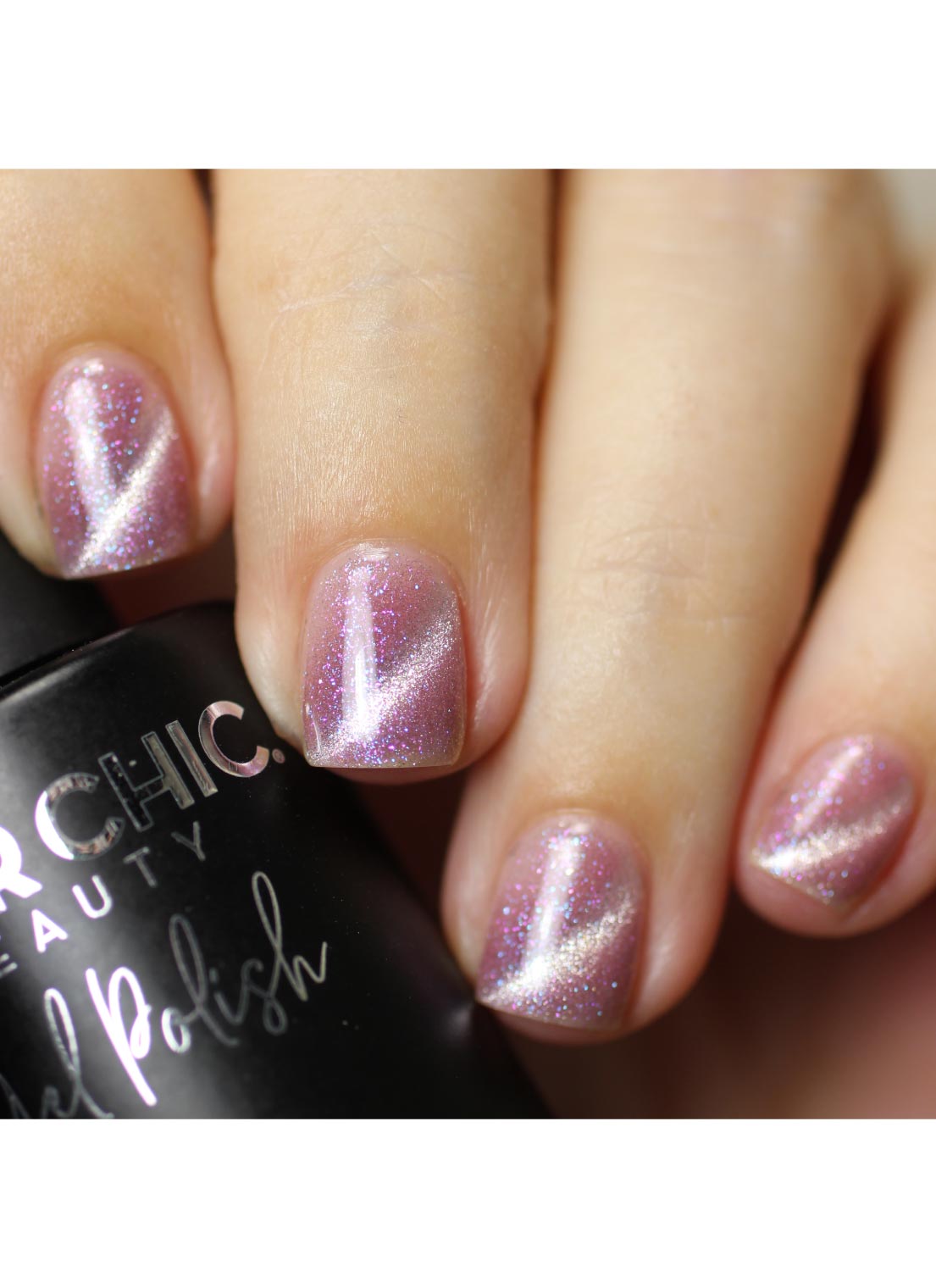 Cotton Candy Daydream - Cats Eye Iridescent Gel Polish from UberChic Beauty