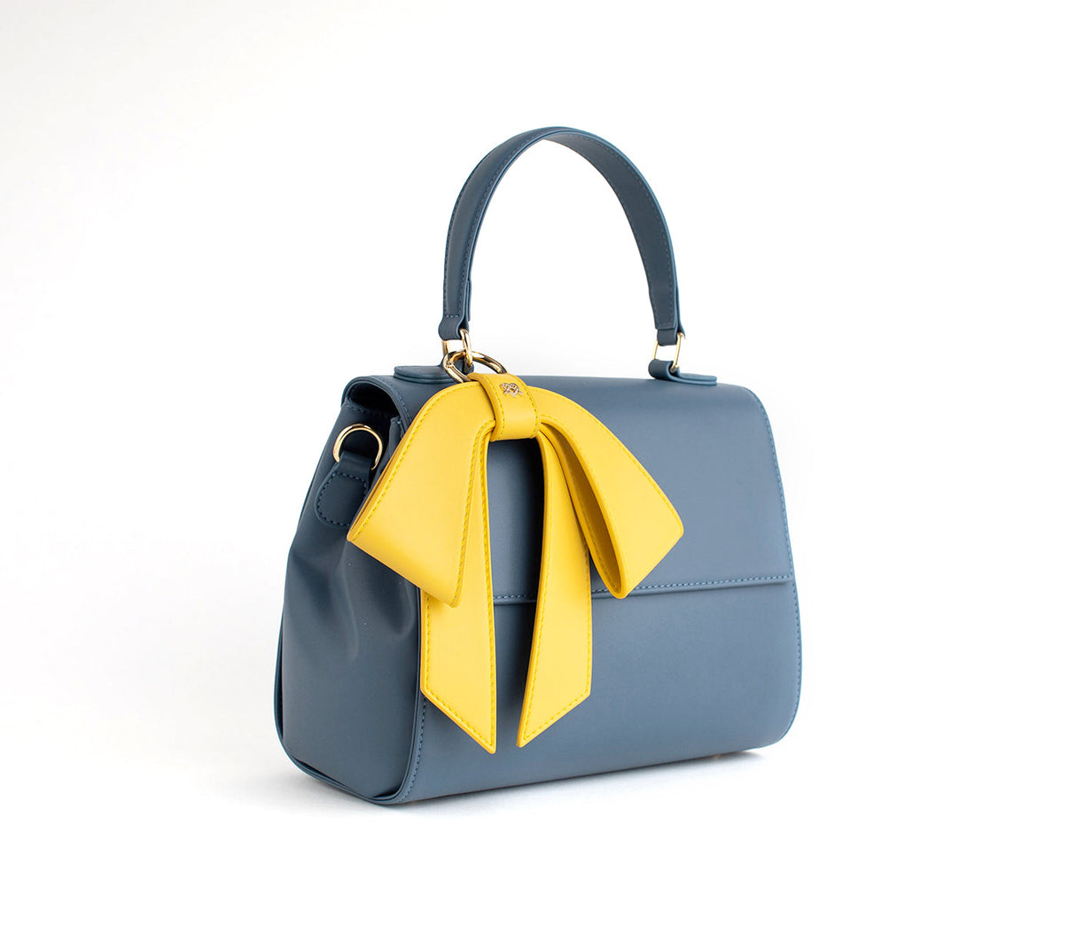 Cottontail - Deep Blue Vegan Leather Bag from Gunas New York