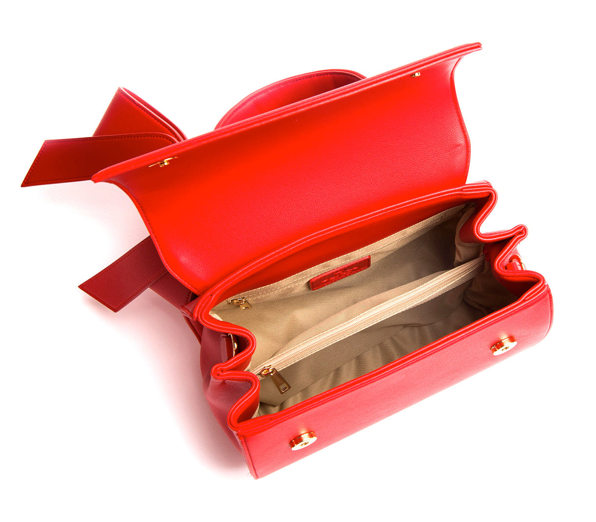 Cottontail - Red Vegan Leather Bag from Gunas New York