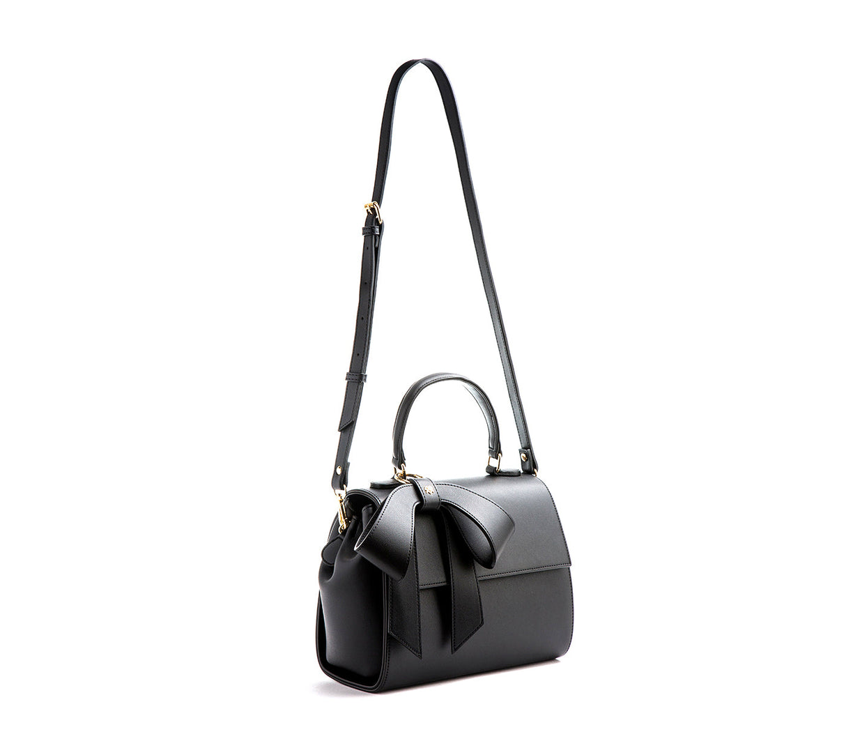 Cottontail - Black Vegan Leather Bag from Gunas New York