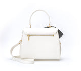 Cottontail - White+Black Vegan Leather Bag from Gunas New York