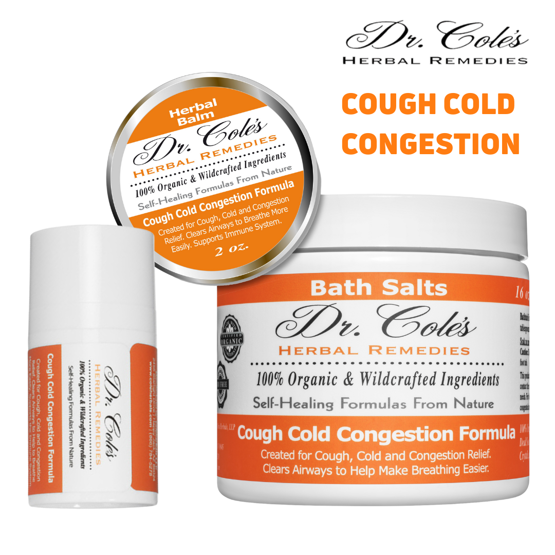 Dr. Cole's Cough Cold & Congestion Trio Bundle From Dr. Cole's Herbal Remedies