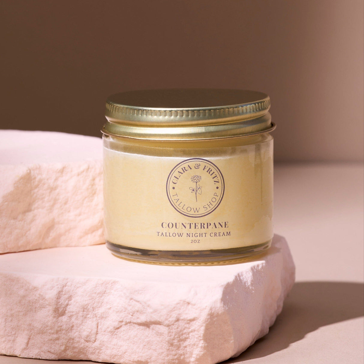 Counterpane Tallow Night Cream from Clara & Fritz Tallow Shop