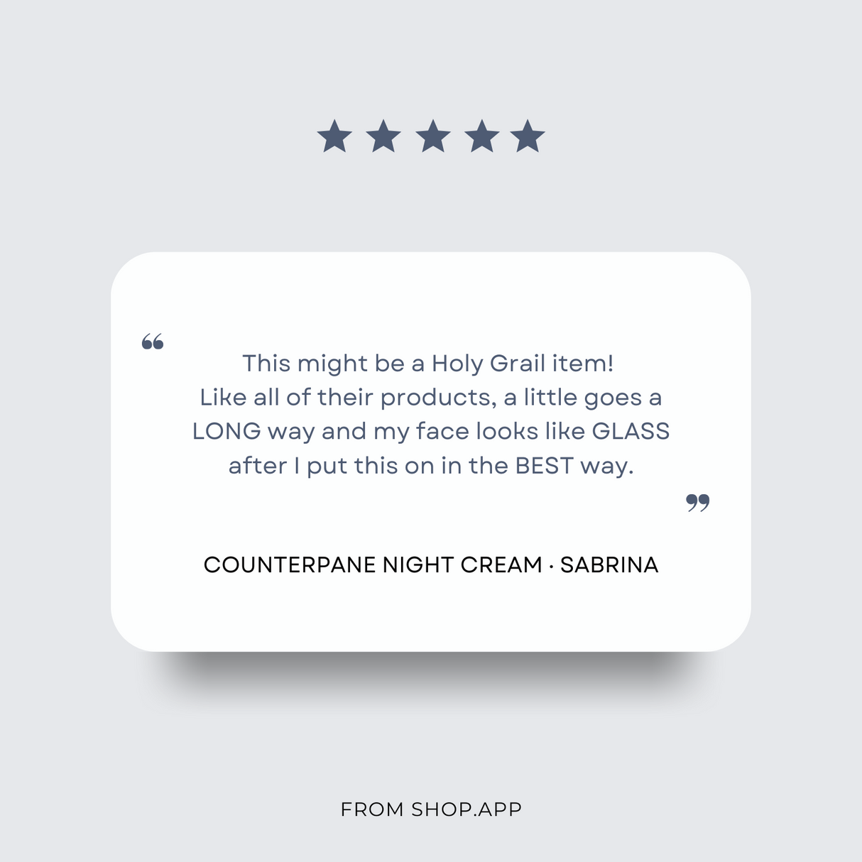 Counterpane Tallow Night Cream from Clara & Fritz Tallow Shop