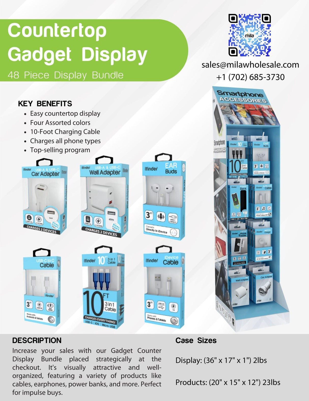 Gadget Counter Display Bundle from Mila Lifestyle Accessories