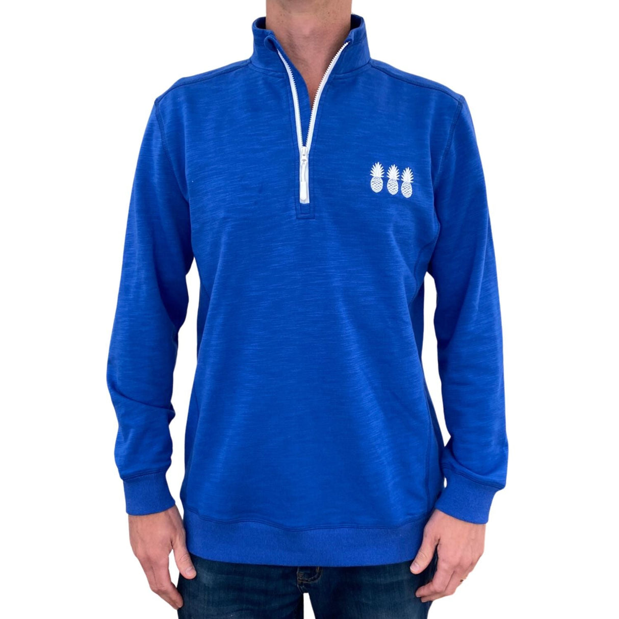 Country Club Blue Quarter Zip from Tropical Bros