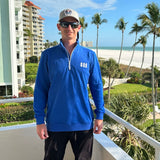 Country Club Blue Quarter Zip from Tropical Bros