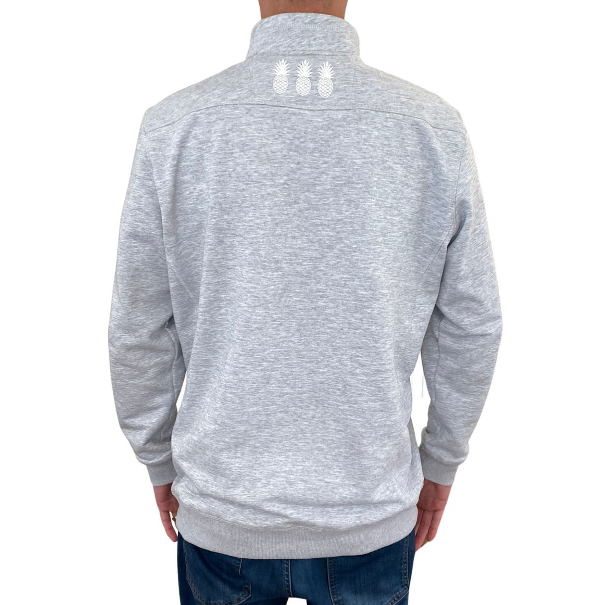 Country Club Grey Quarter Zip from Tropical Bros