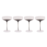 Smoke Stem Coupe Glasses from Hotel Collection