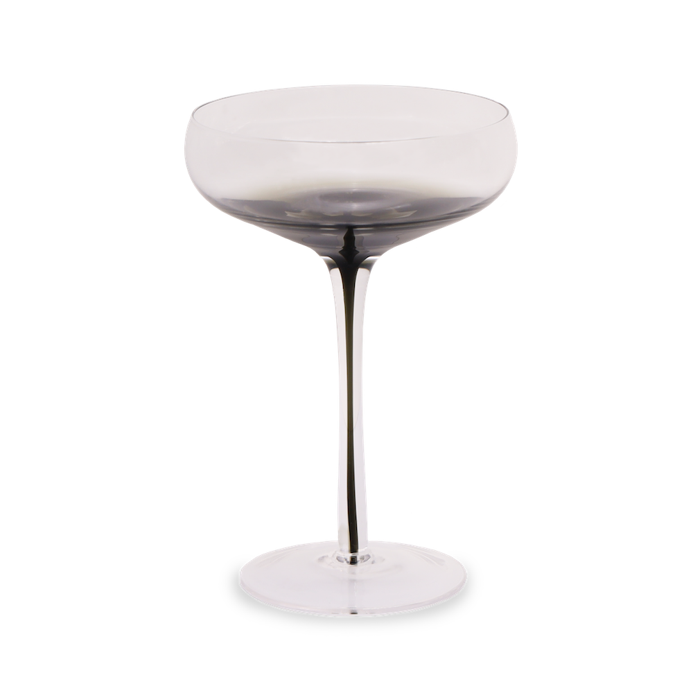 Smoke Stem Coupe Glasses from Hotel Collection