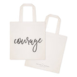 Courage Gym Cotton Canvas Tote Bag from The Cotton & Canvas Co.