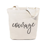 Courage Gym Cotton Canvas Tote Bag from The Cotton & Canvas Co.