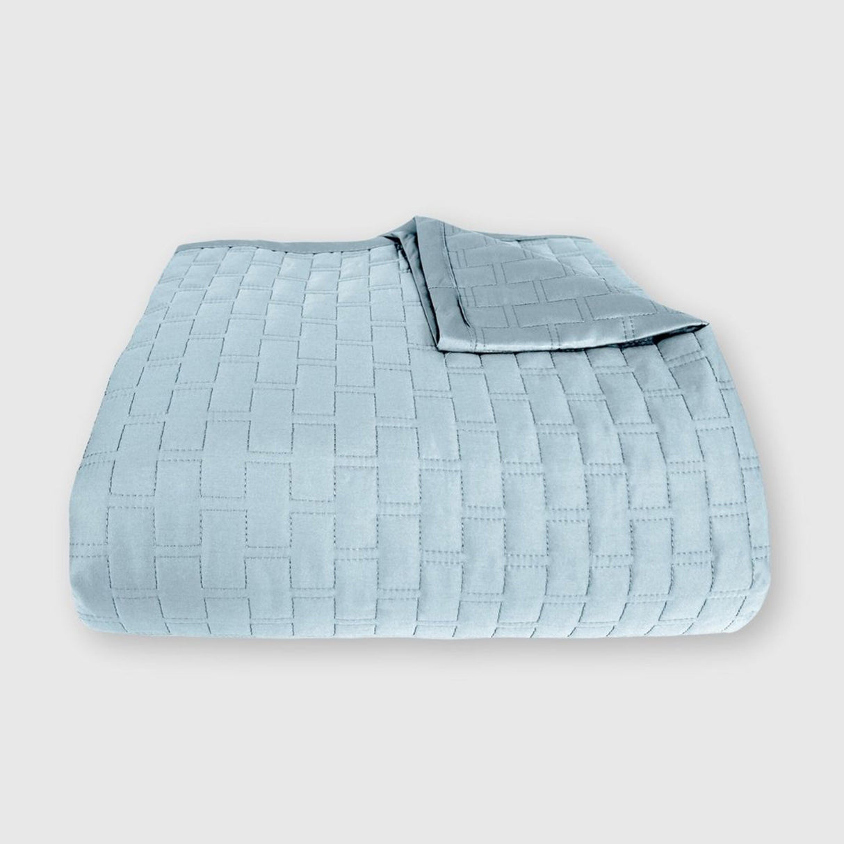 Bamboo Quilted Coverlet- Sky - Final Sale/No Returns from BedVoyage