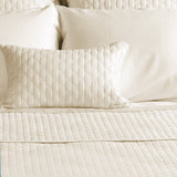 Bamboo Quilted Decorative Pillow - Ivory from BedVoyage