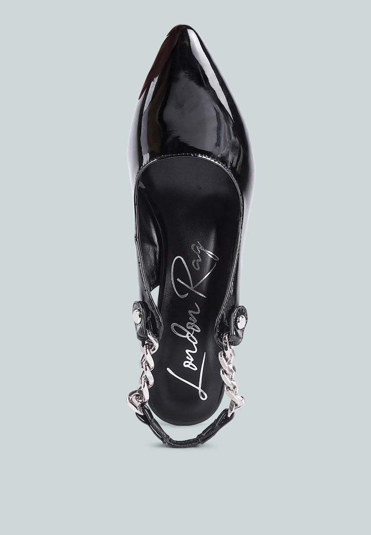 Coveted Stiletto Heeled Slingback Sandals from London Rag International