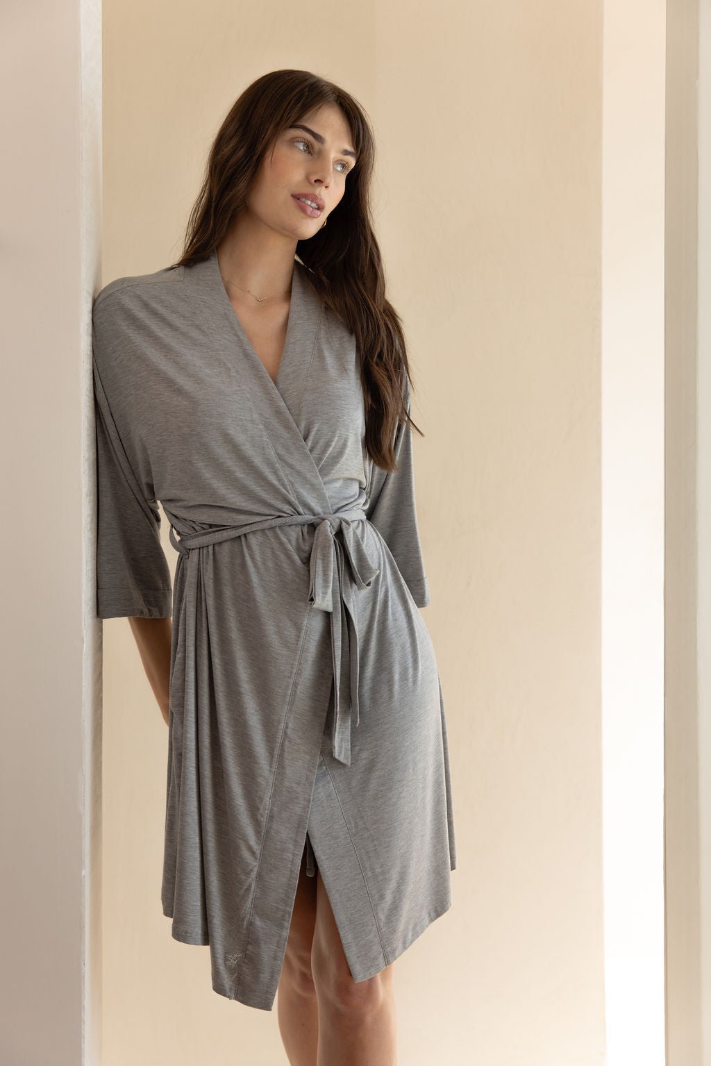 Women's Bamboo Stretch-Knit Kimono Robe from Cozy Earth