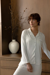 Women's Bamboo Stretch-Knit Long Sleeve Pajama Set from Cozy Earth