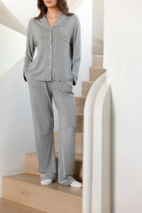 Women's Bamboo Stretch-Knit Long Sleeve Pajama Set from Cozy Earth