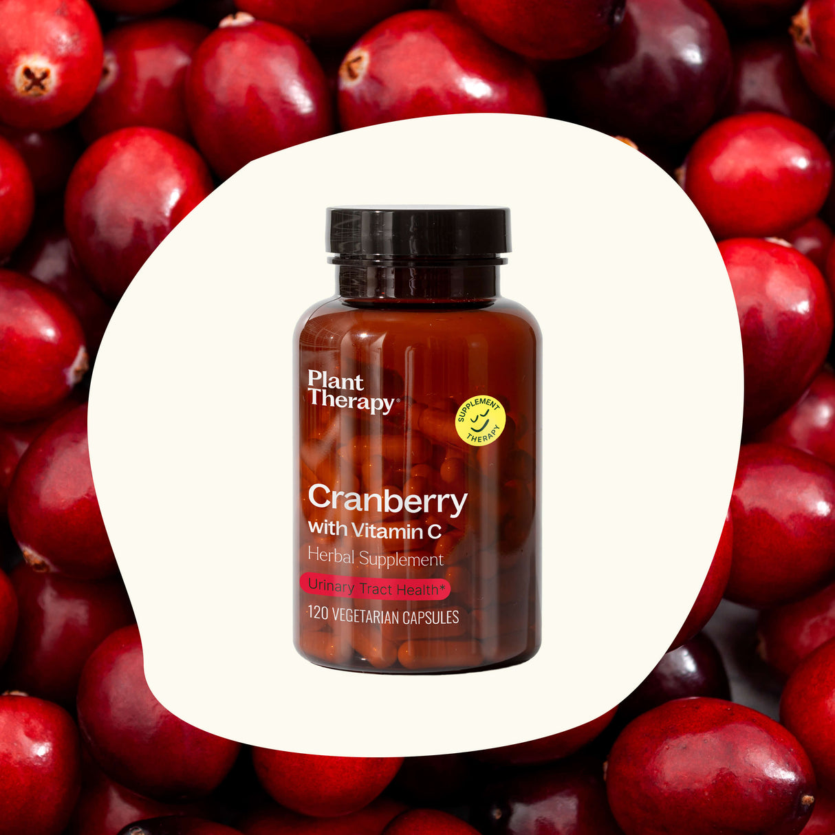 Cranberry with Vitamin C Herbal Supplement - 120 Capsules from Plant Therapy