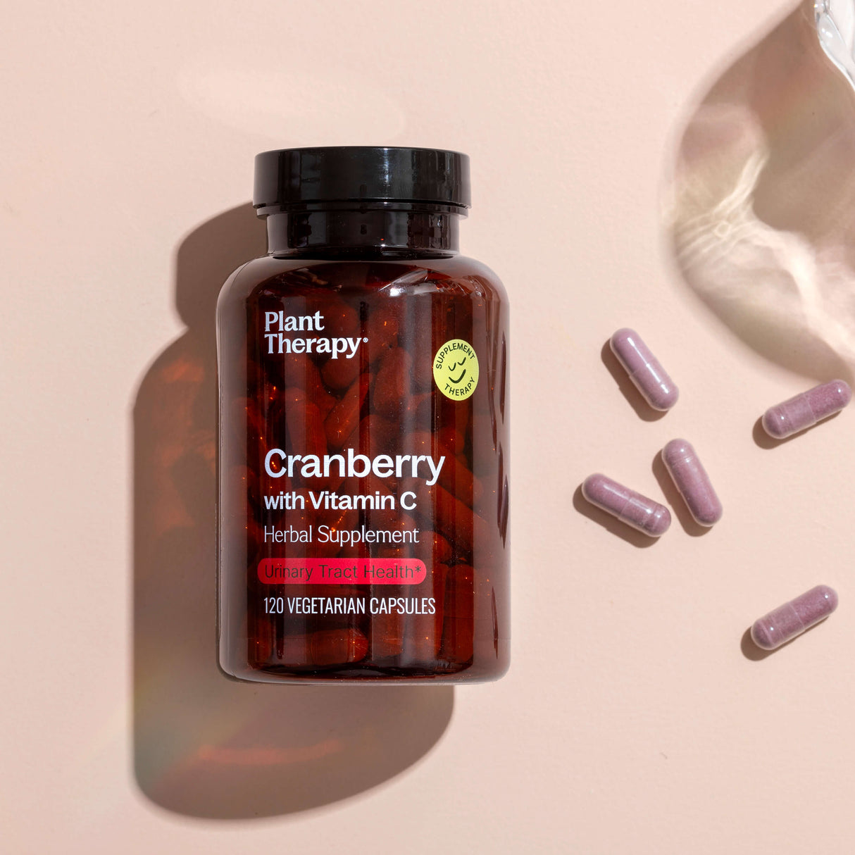 Cranberry with Vitamin C Herbal Supplement - 120 Capsules from Plant Therapy