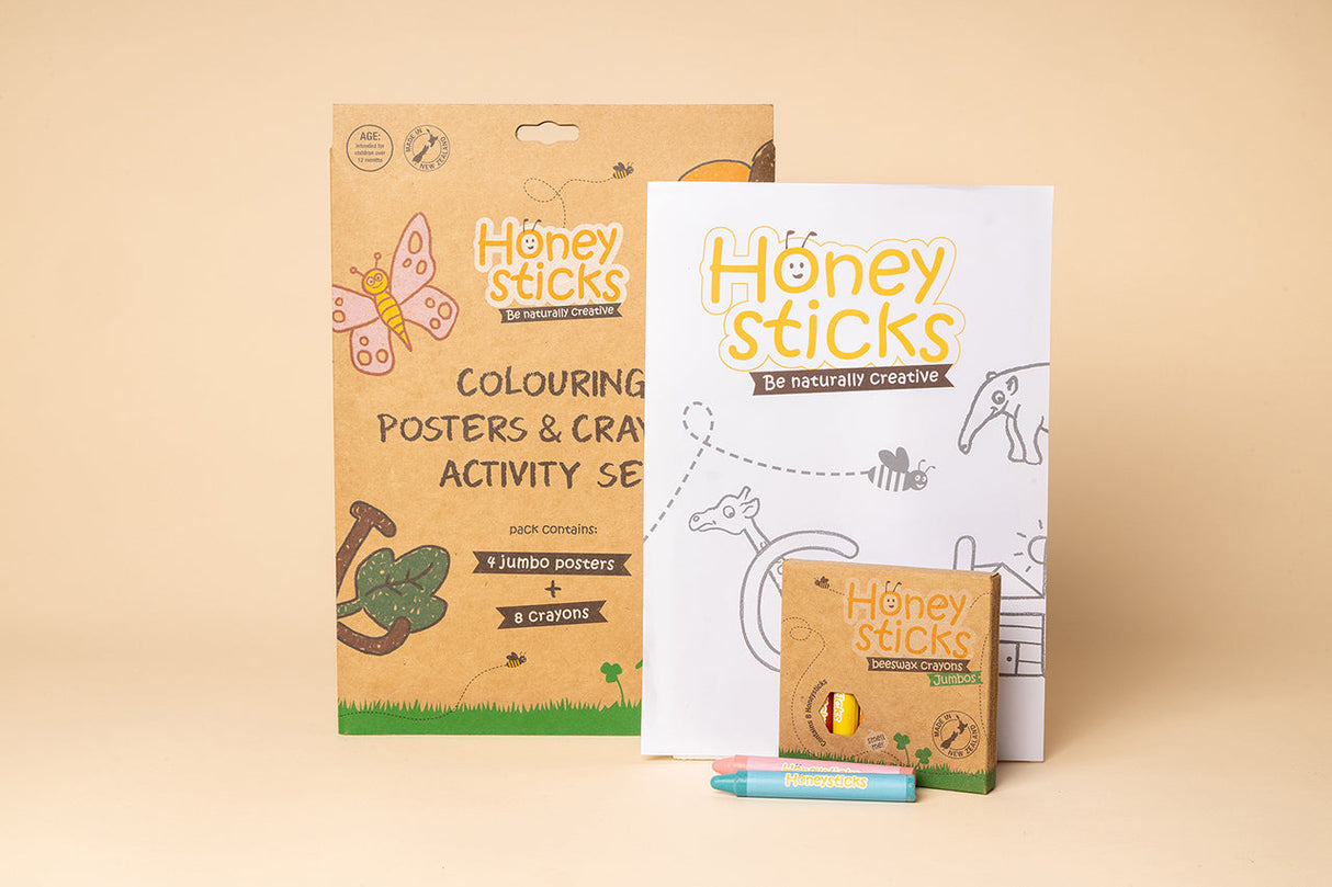 Jumbo Posters and Crayons Activity Set from Honeysticks USA