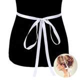 3Rows Pearl Sash Ribbon Bridal Wedding Belt Headband from Madeline Love