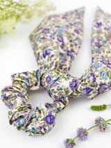 Cream Floral Scarf Scrunchie from Ash & Rose