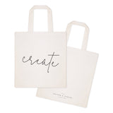 Create Gym Cotton Canvas Tote Bag from The Cotton & Canvas Co.