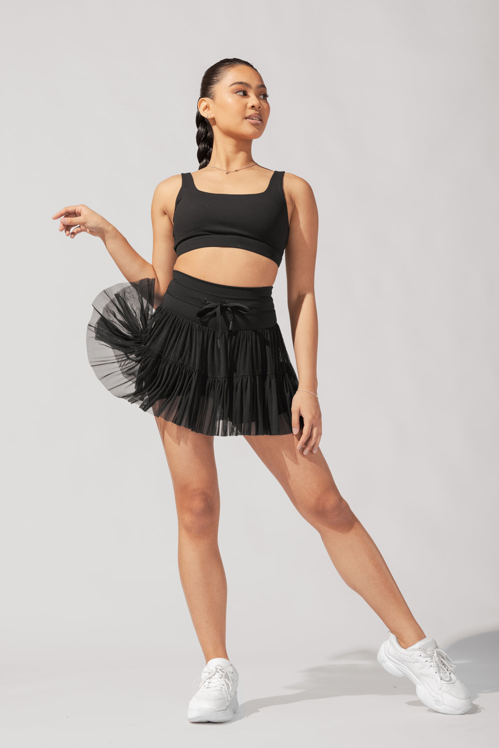 Pirouette Skort - Black from POPFLEX
