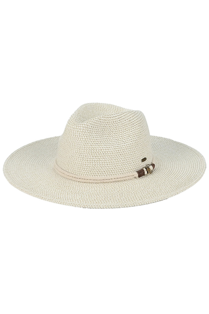 C.C Anchor Rope Trim Band Wide Brim Sun Hat from Madeline Love