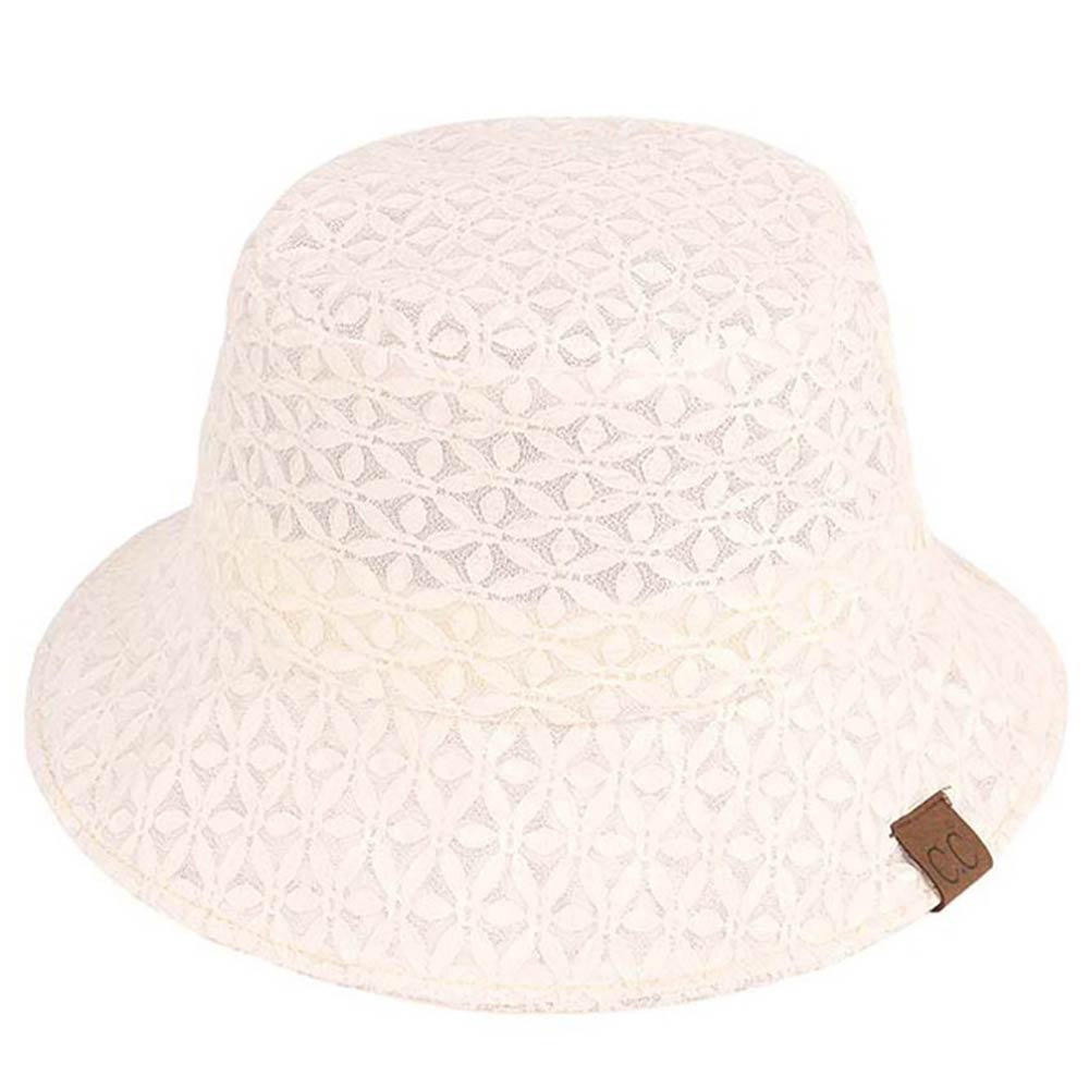 C.C Lace Pattern Bucket Hat from Madeline Love