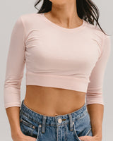 Crew Neck 3/4 Sleeve Halftee from HALFTEE Layering Fashions