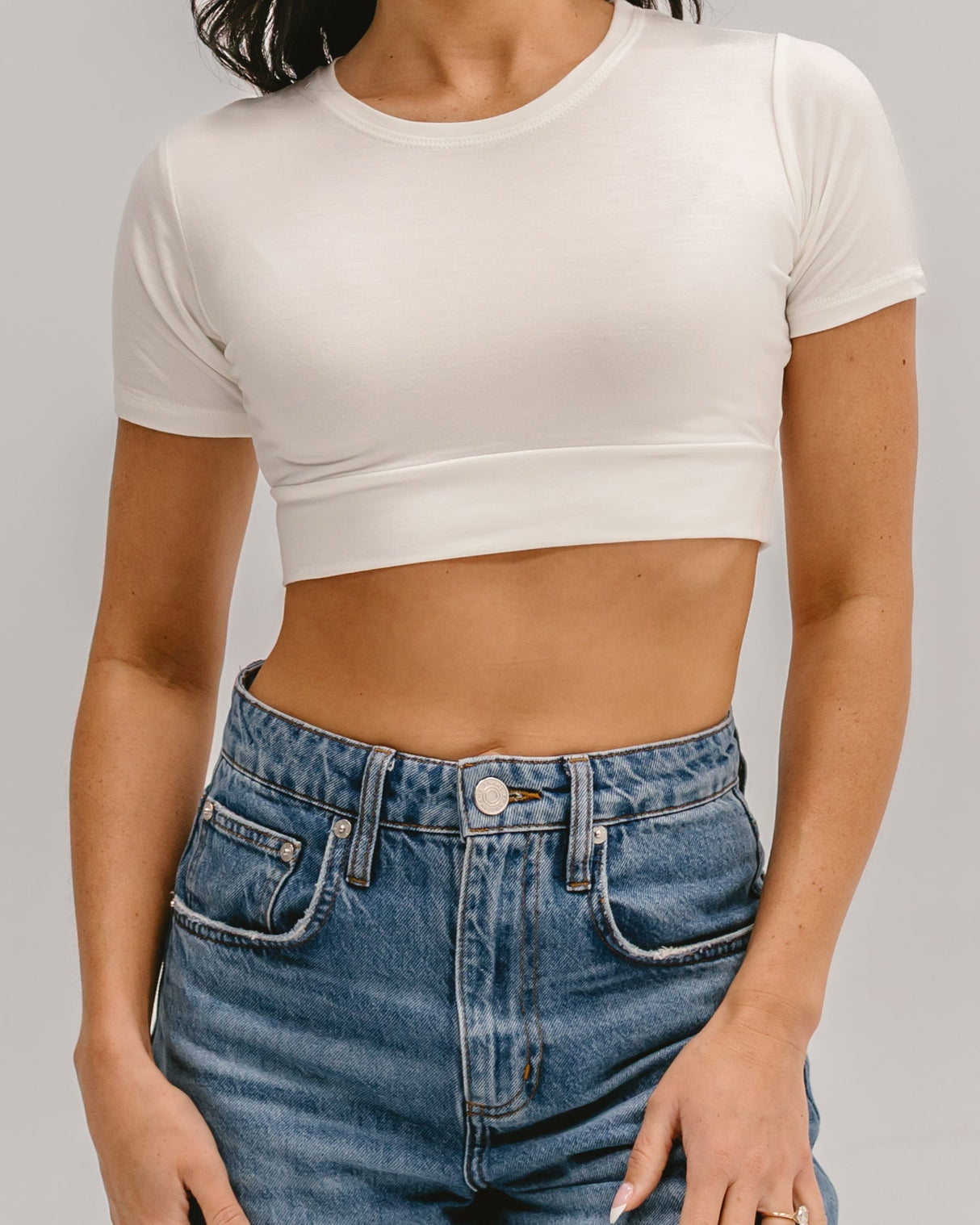 Crew Neck Boyfriend Halftee from HALFTEE Layering Fashions