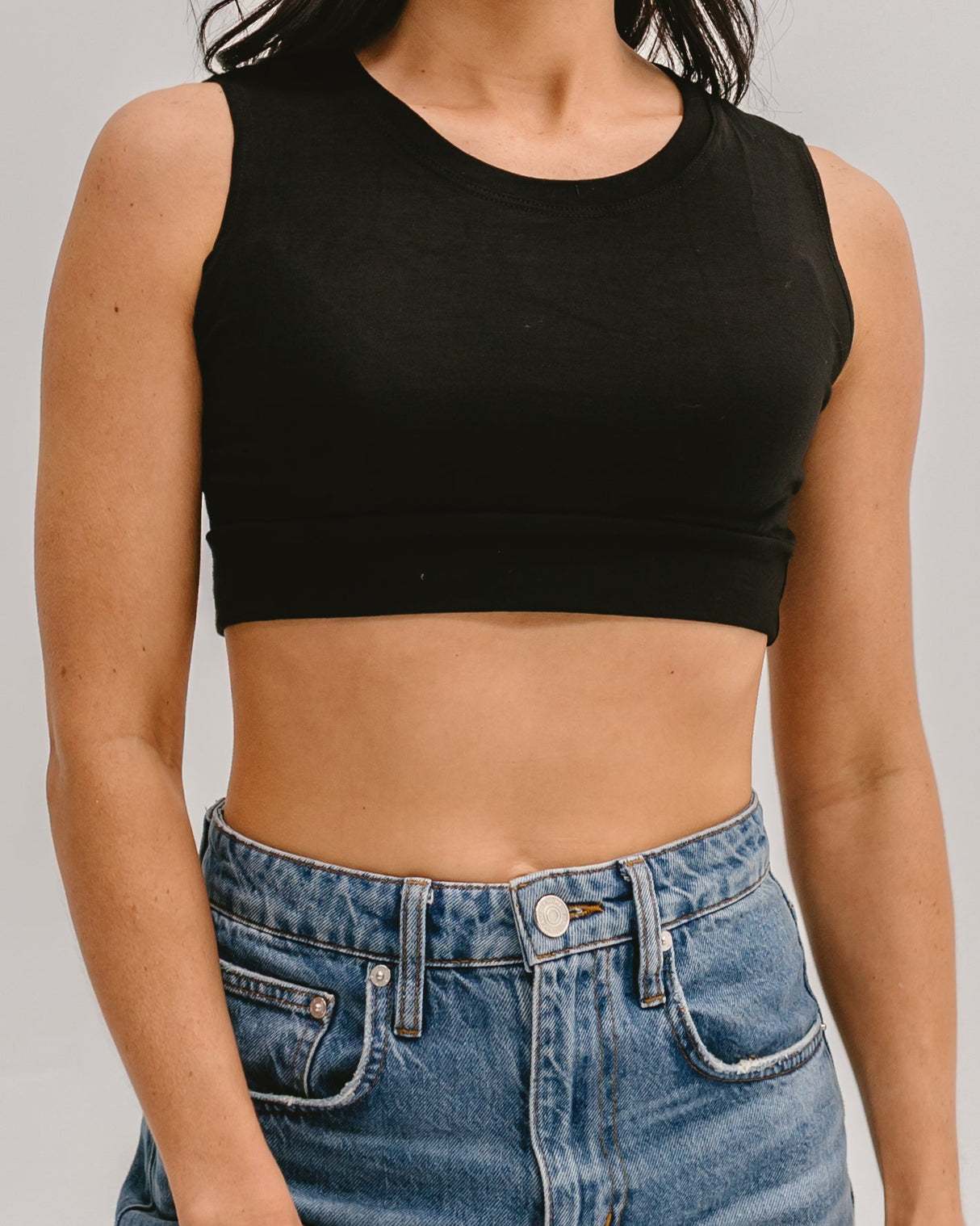 Crew Neck Tank Halftee from HALFTEE Layering Fashions