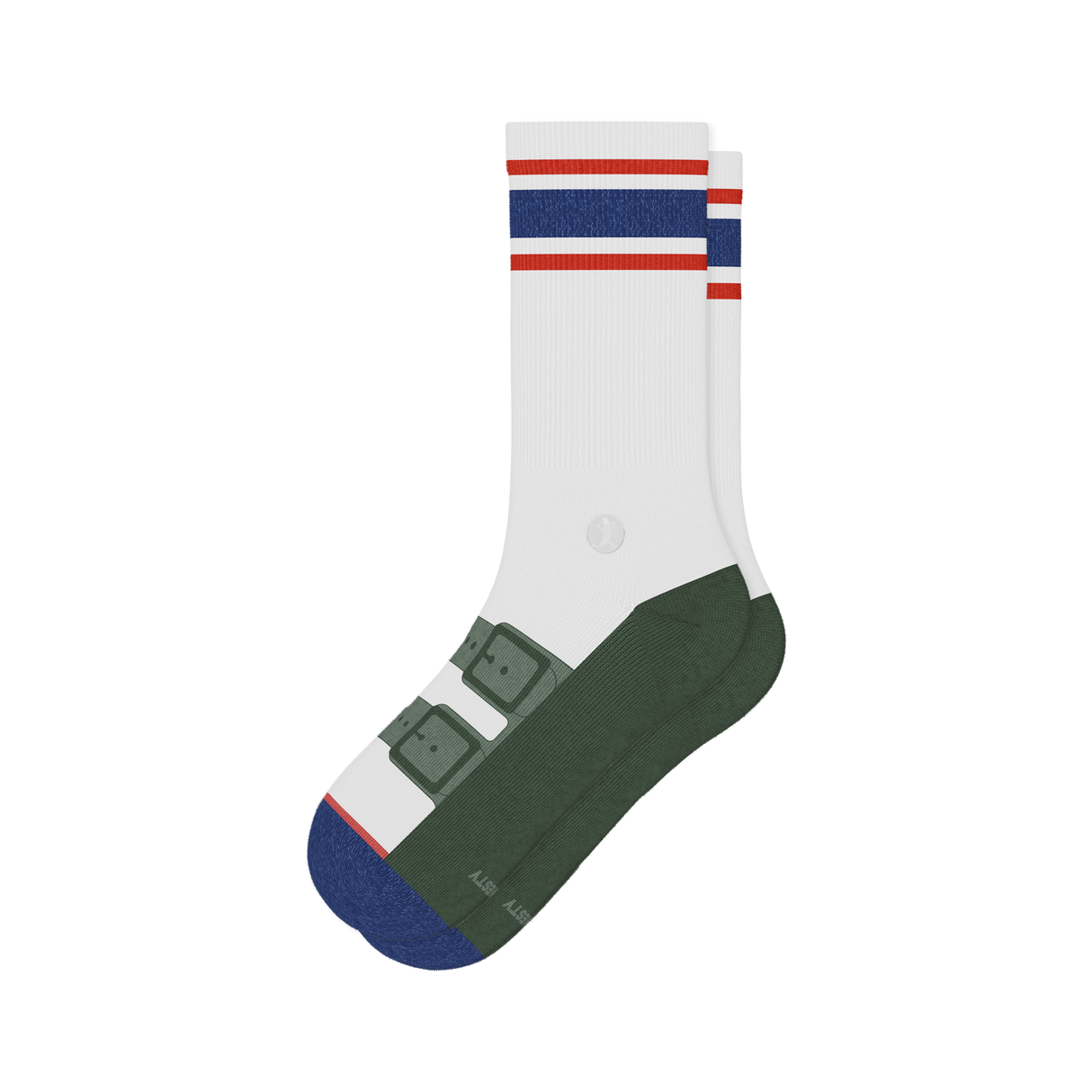 The Granola | Strap Sandal Heel Hammock™ Crew Socks from Shinesty