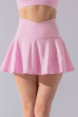 Crisscross Hourglass® Twirl Skort - Bubblegum from POPFLEX
