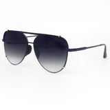 Cristina - Tangle Free - Faded Black and Gold Aviator Sunglasses from TopFoxx