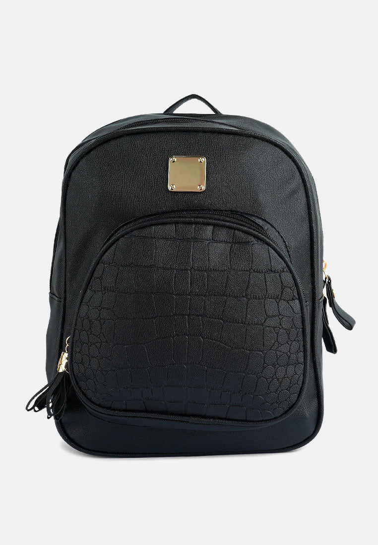 Croc Patterned Mini Backpack from London Rag International