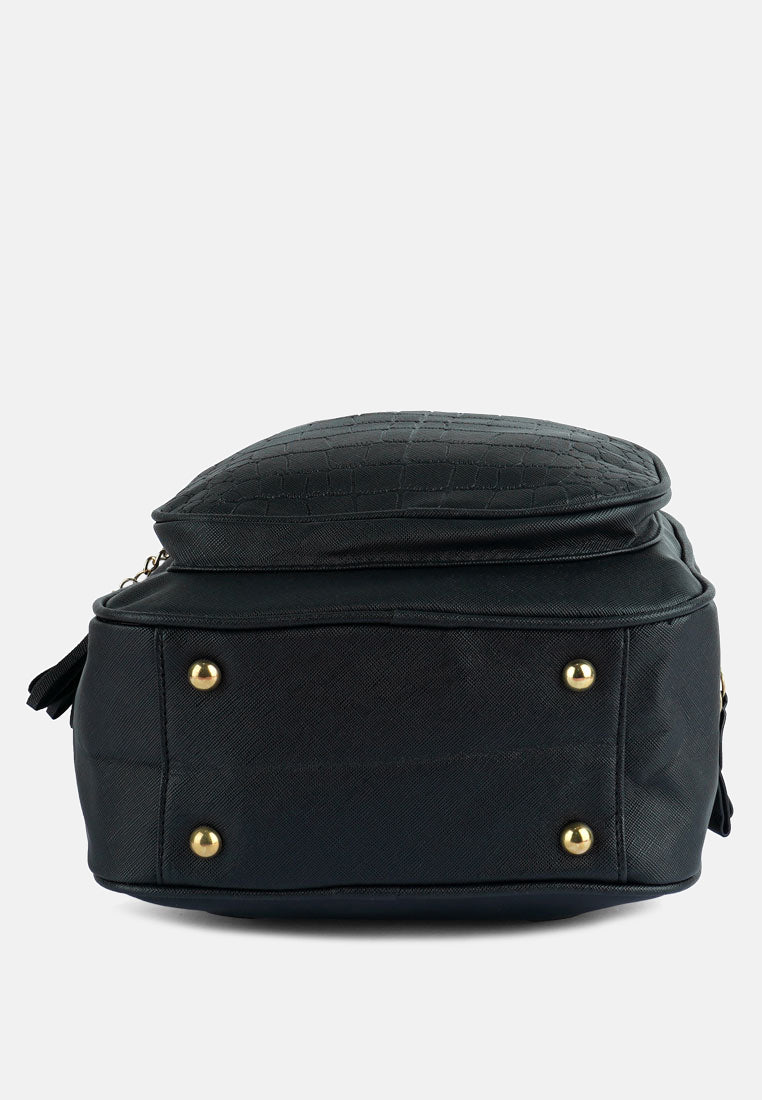 Croc Patterned Mini Backpack from London Rag International