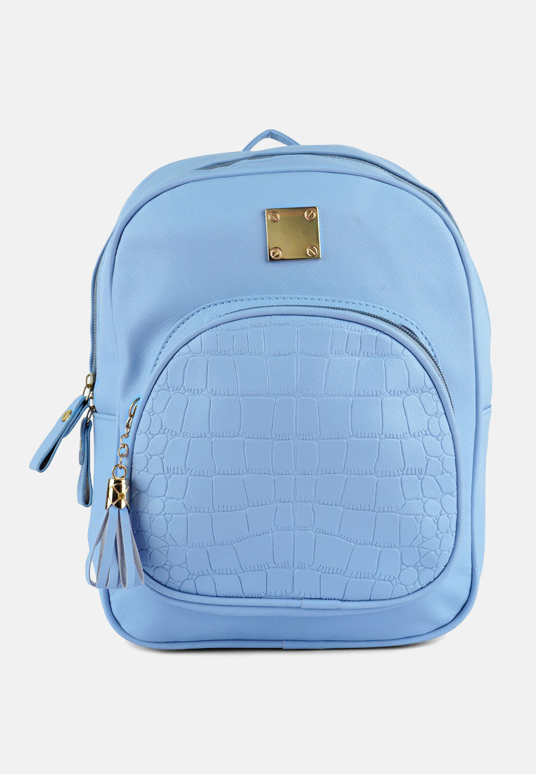 Croc Patterned Mini Backpack from London Rag International