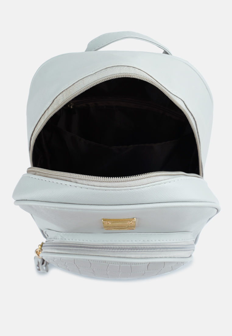 Croc Patterned Mini Backpack from London Rag International