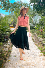 Flutter Skirt From Cotton Flower Clothing