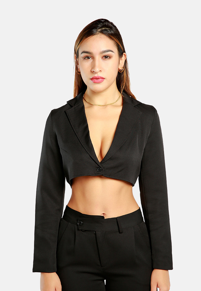 Cropped Tailored Blazer from London Rag International from London Rag International