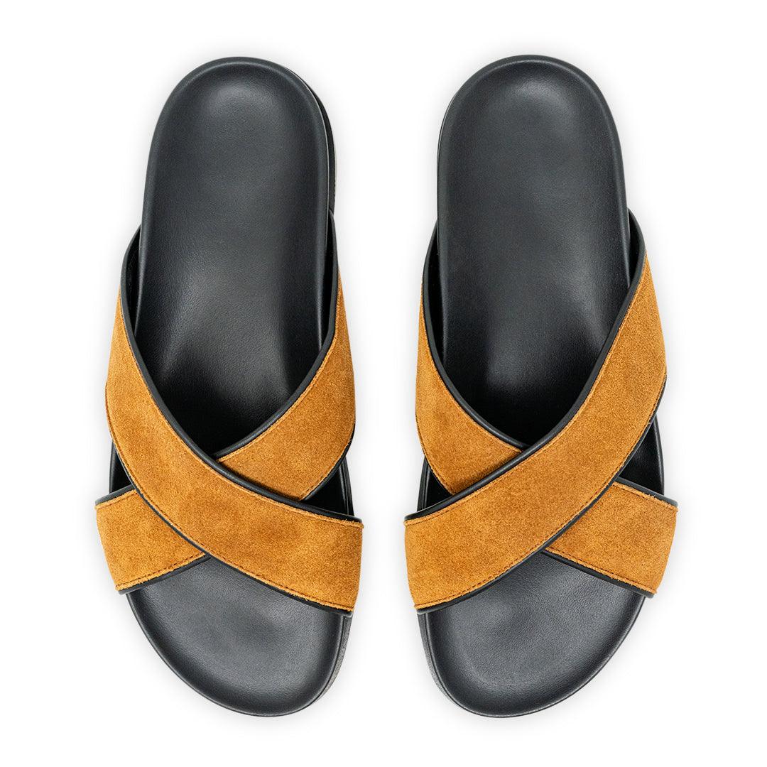 Men's Tan Amalfi Crossover Sandal